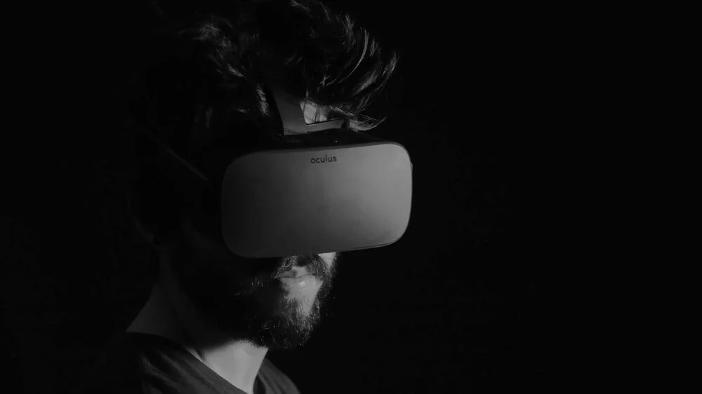 Daniel Rodriguez wearing a VR headset